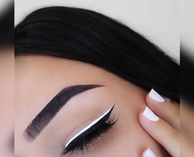 white eyeliner looks white with black