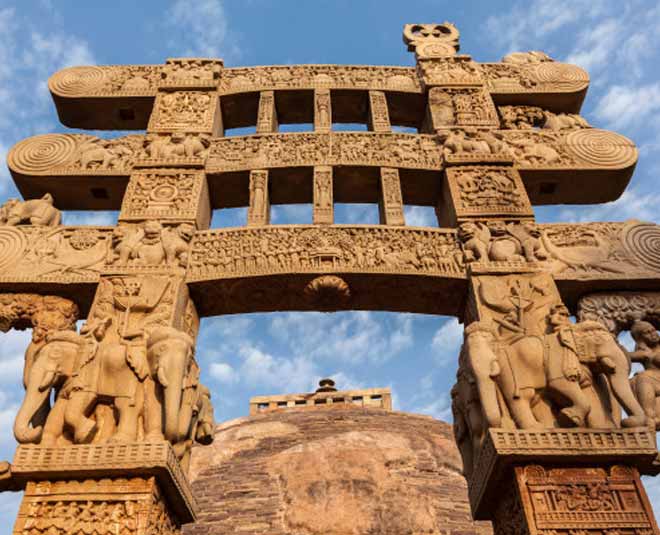  know about the history of sanchi stupa inside