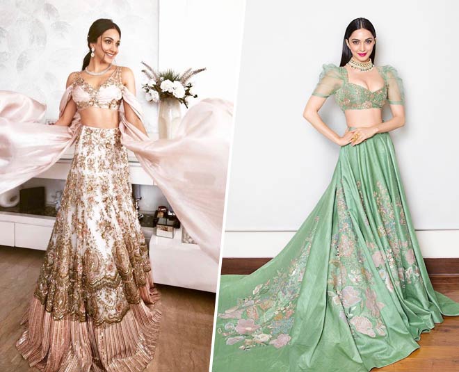 Learn How To Wear Lehenga Without Dupatta From Kiara Advani | learn how to  wear lehenga without dupatta from kiara advani | HerZindagi