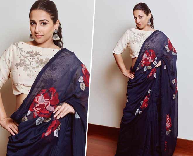 vidya balan blouse back designs