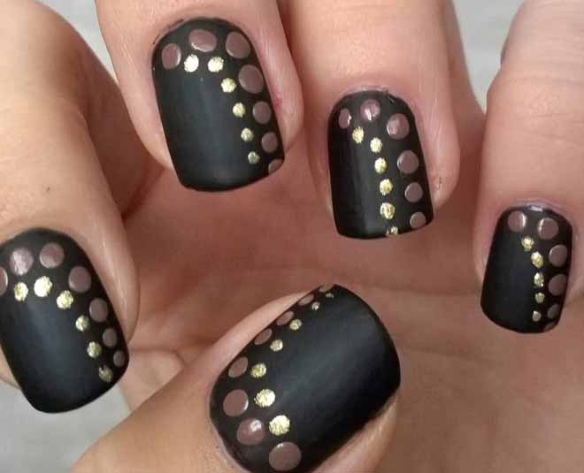 black nail art ideas in