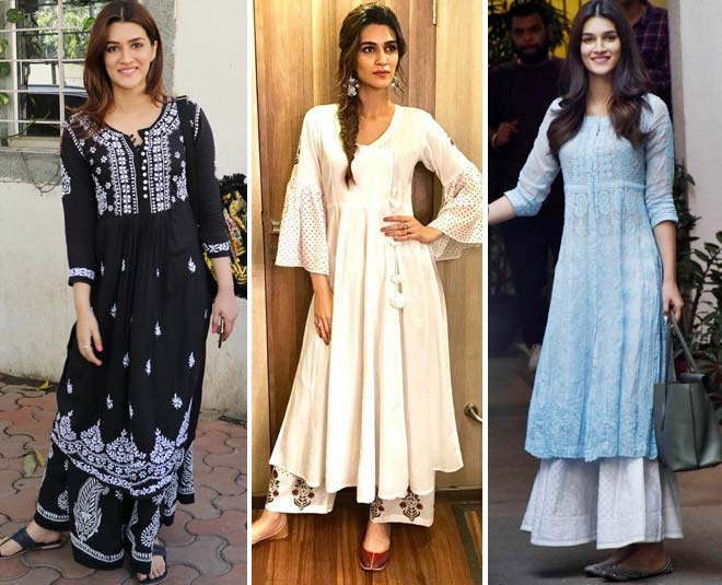 How to style 1 Kurti in 5 different styles.. Kriti Sanon inspired look.. :)  - YouTube