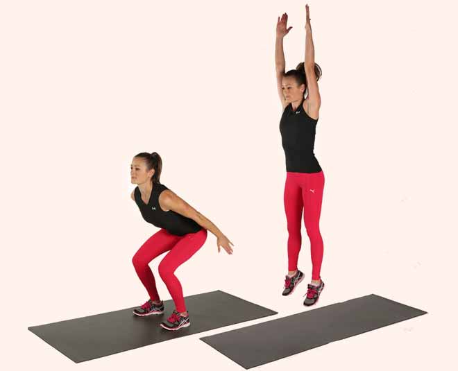 jumping sqauts for side fat
