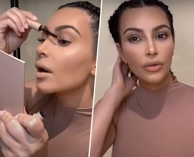 You Too Can Do Kim Kardashian's Step By Step Work From Home Makeup Tutorial