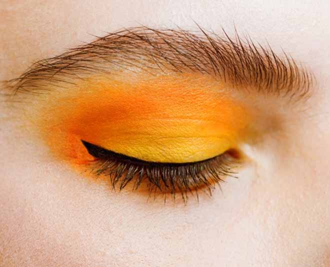 orange colour beauty eye inside