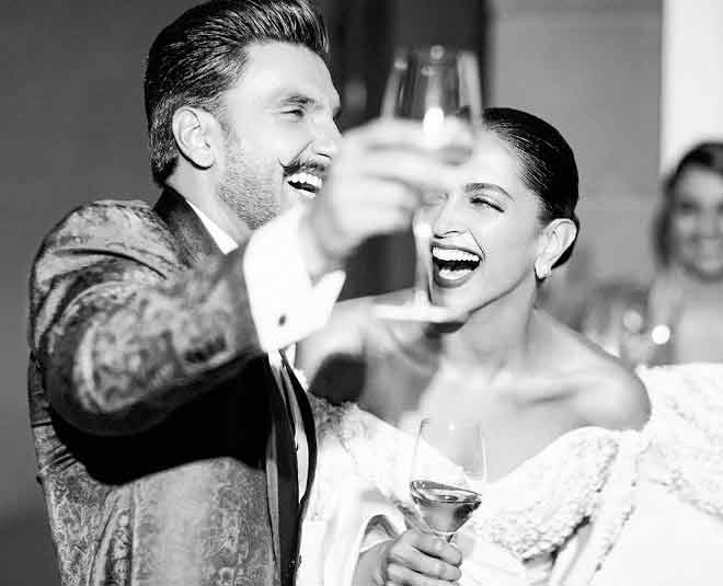 Deepika Padukone and Ranveer Singh spotted at a party holding hands