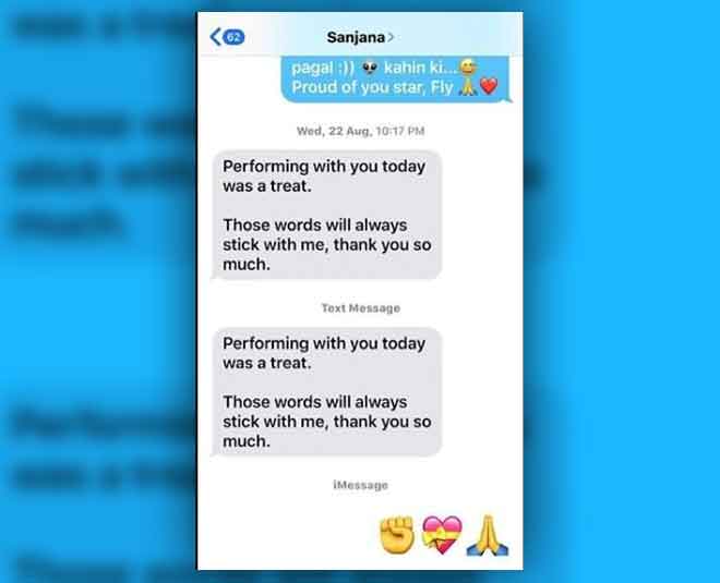 sanjana sushant chats