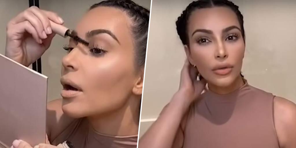 Gå forud bibliotekar Medicin You Too Can Do Kim Kardashian's Step By Step Work From Home Makeup Tutorial  | HerZindagi