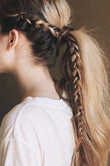 Lace Braided Ponytail and Updo | Cute Hairstyles - Cute Girls Hairstyles