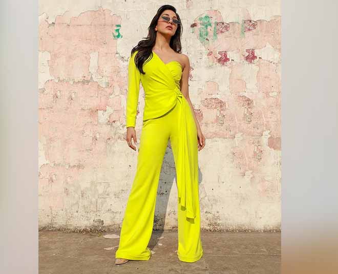 neon pink jumpsuit