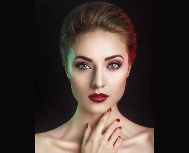 bold eyes and lips together inside