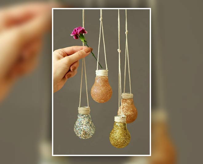 how to decorate your home with bottles and bulbs inside 