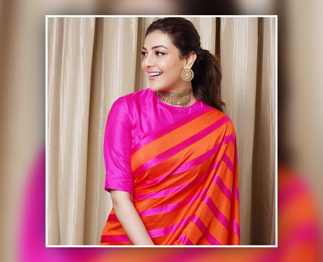 kajal aggarwal choker style jewellery