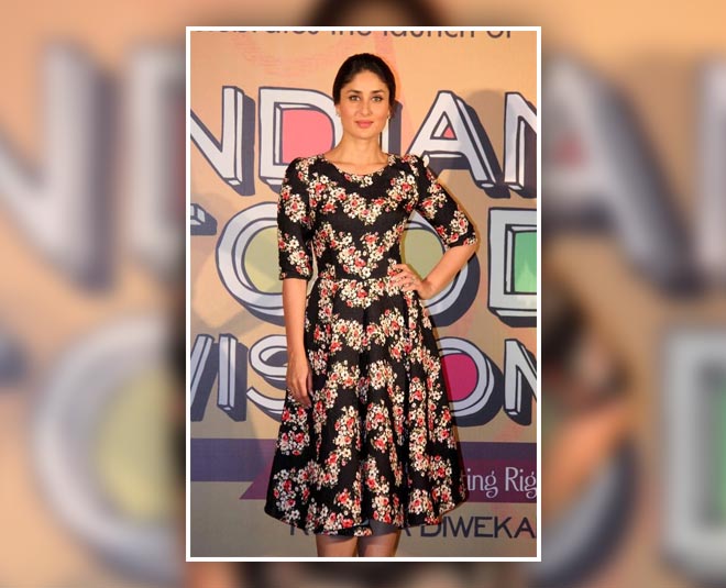 kareena kapoor black midi multicoloured
