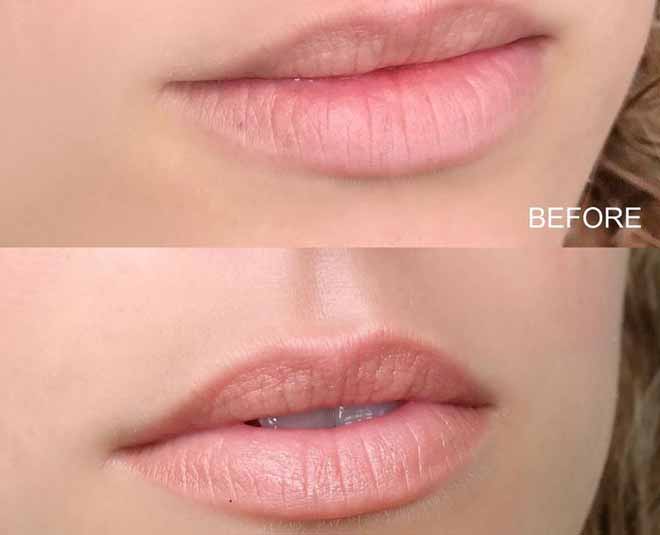 know lip blushing inside