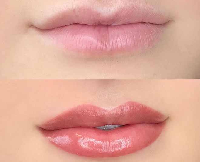 lip blushing makeup inside