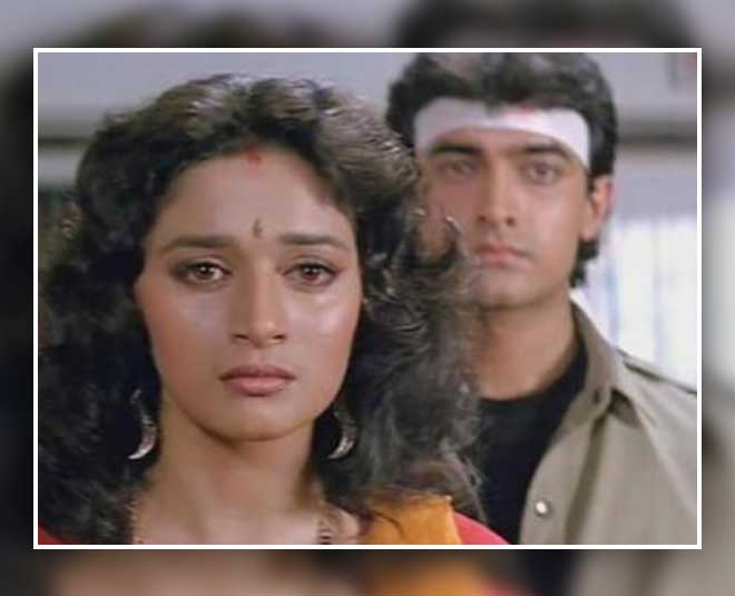 आमिर के पीछे हॉकी स्टिक लेकर भागीं थीं माधुरी madhuri and amir best movie together
