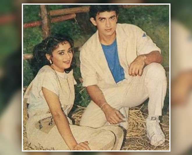 आमिर और माधुरी नहीं थे पहली च्वाइस madhuri and amir during shooting