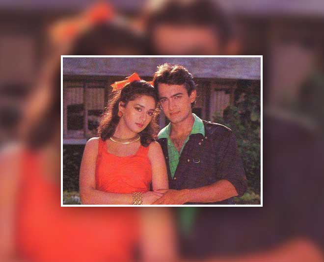 आमिर के साथ काम करना ऐसा लगता था माधुरी को madhuri and amir in dill