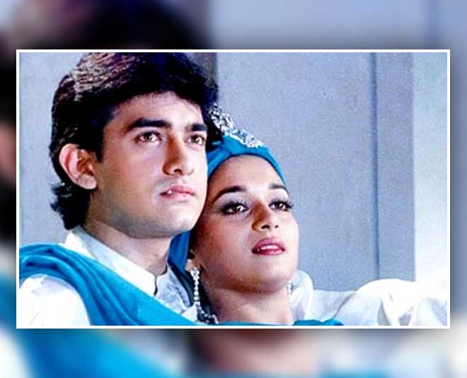 फिल्म के गानों के बिके थे 5 मिलियन ऑडियो कैसेट madhuri and amir together for movie