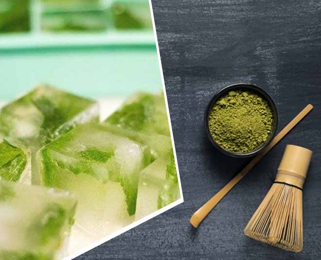 matcha for skin care inside