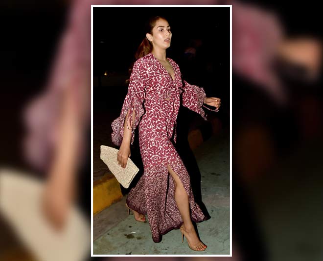 mira rajput kapoor printed dress