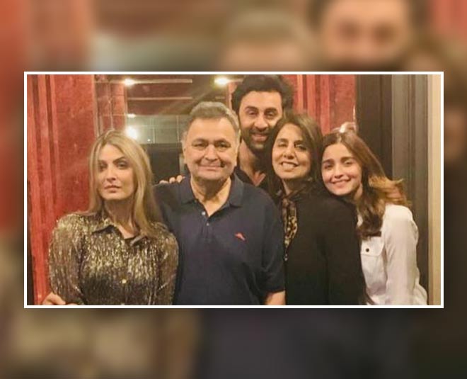 ऋषि कपूर को देखने न्यूयॉर्क गईं आलिया- ranibr and ali with rishi kapoor