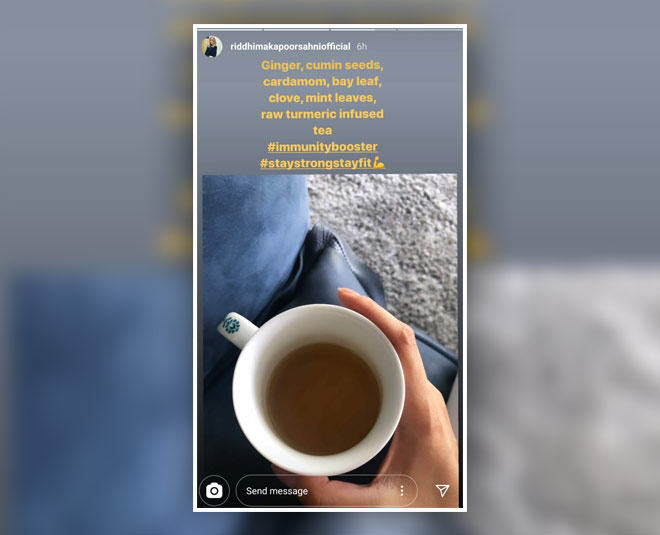 riddhima kapoor sahni benefits tea