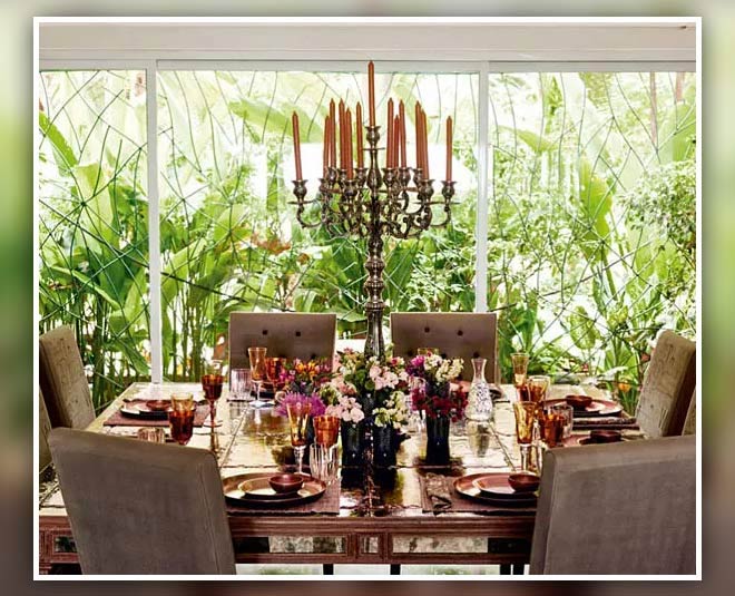 डाइनिंग रूम twinkle khana akshay kumar house pics inside