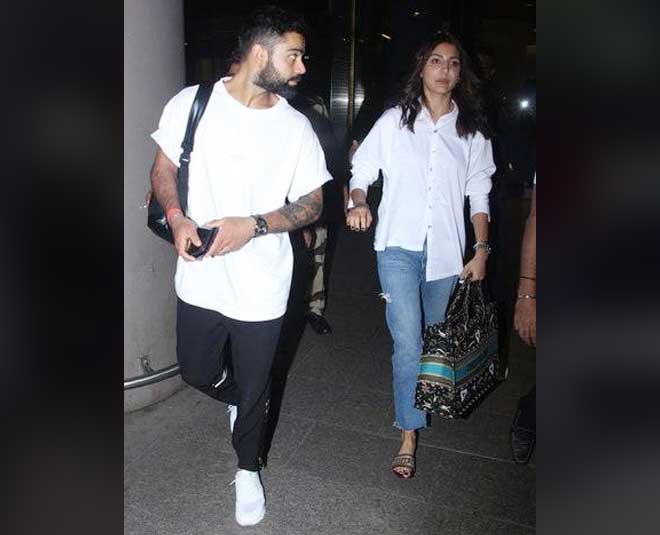 Anushka Sharma With Handbag Worth Rupees 1 lakh at Airport 