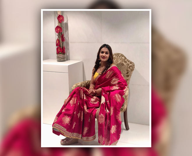 babita phogat red saree