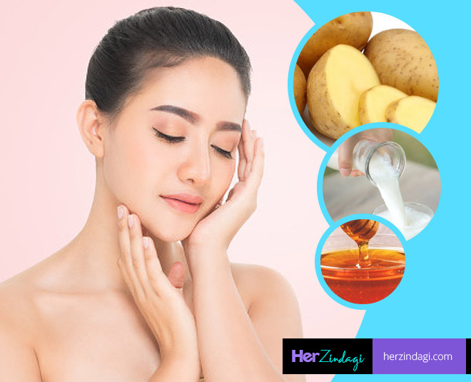 best potato raw milk scrub for skin care
