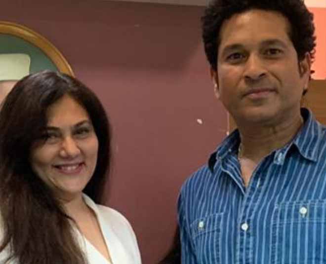 टीवी सीरियल Chutta Chheda में नजर आईं deepika chikhalia with sachin tendulkar