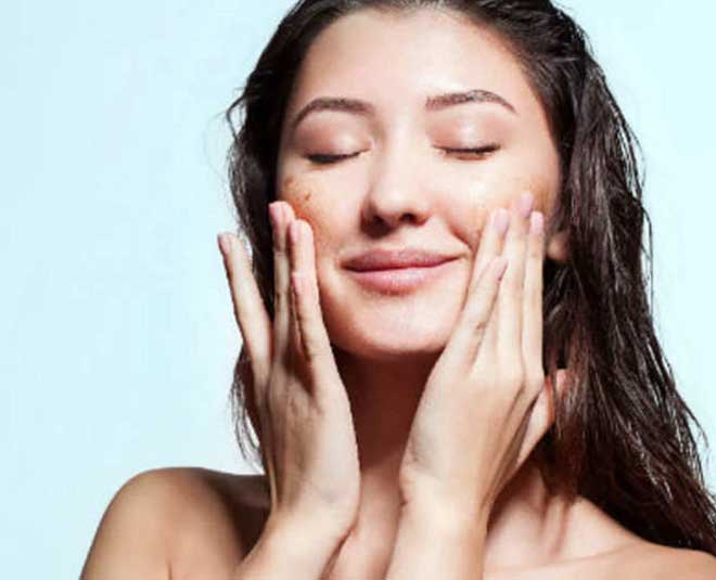 glowing skin scrubbing Inside