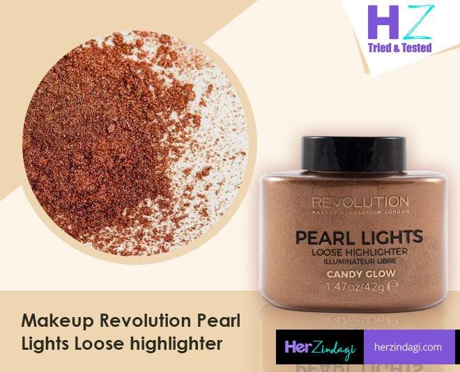 flydende analogi Grønne bønner HZ Tried & Tested: Sunset Gold Makeup Revolution Pearl Lights Loose  Highlighter | HerZindagi