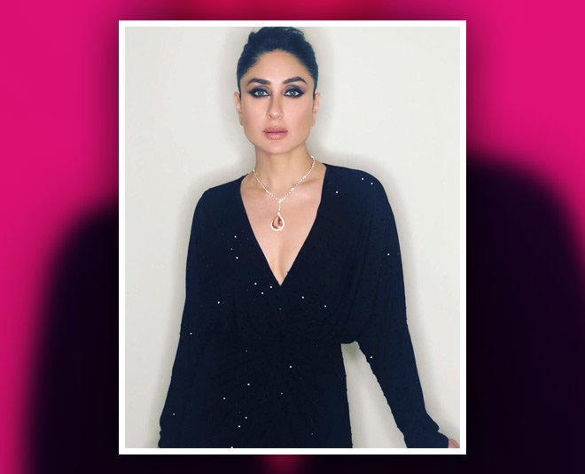 स्टेटमेंट नेकलेस- kareena kapoor black dress jwellery