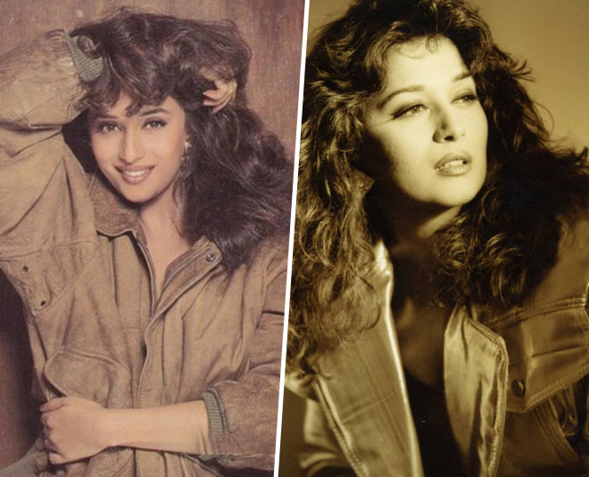 कम बैक- madhuri dixit monochrome