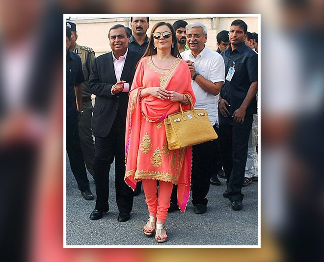 कोरल पिंक सलवार सूट nita ambani salwar suit with price