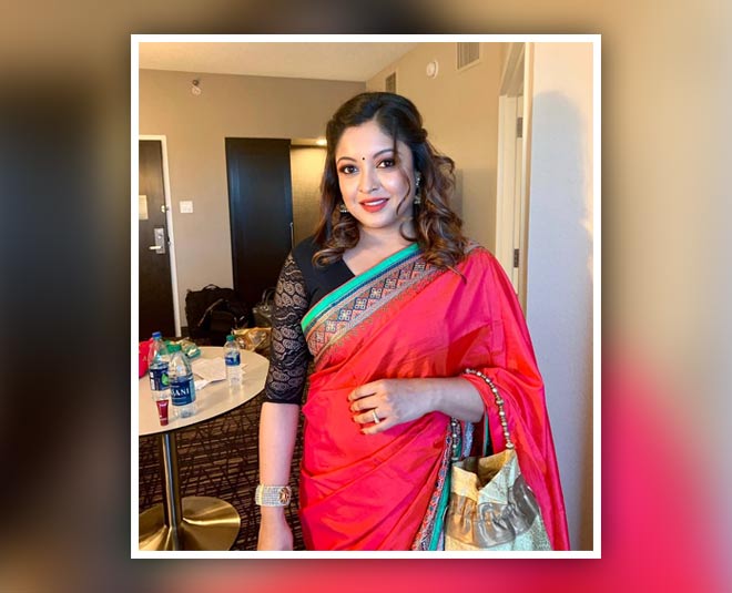 छोटा सा फिल्मी सफर tanushree dutaa saree look