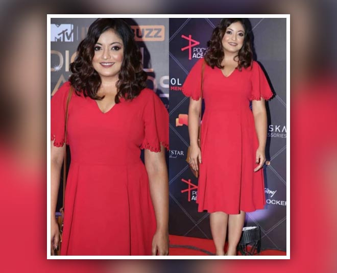 अमेरिका में आश्रम की ओर tanushree dutta images red frock