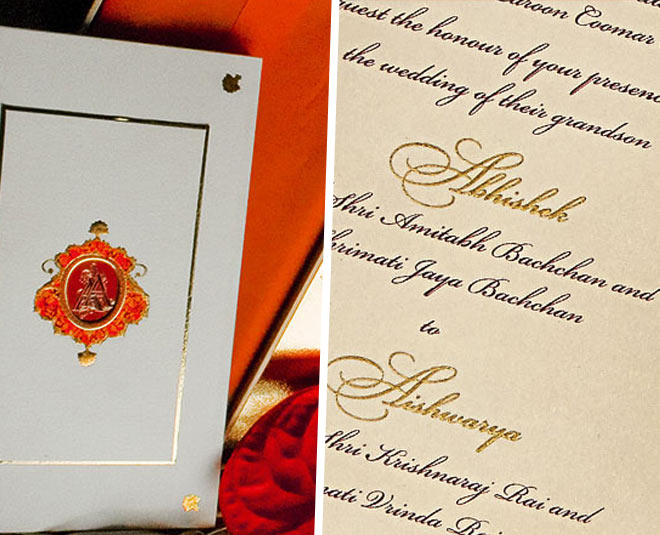 Birthday Special: Aishwarya & Abhishek Bachchan's Wedding Card Was Very