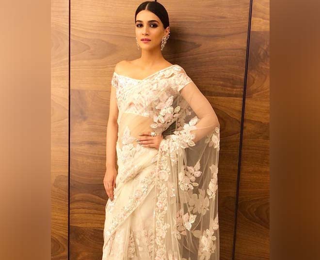 actress kriti sanon saree looks inside 
