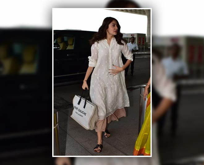 Anushka Sharma rocks budget friendly anarkali kurta set at airport; get  details