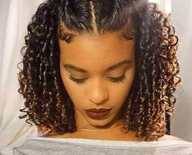 bun hairstyle for curly hair inside 