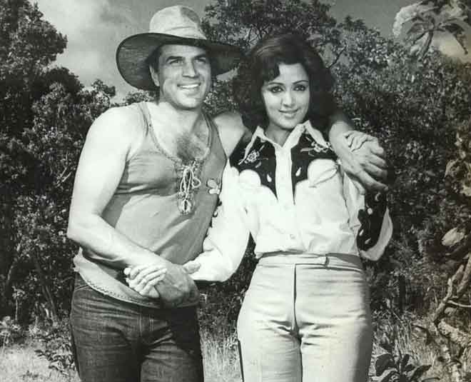 इस फिल्म के सेट पर हुई थी पहली मुलाकात- dharmendra and hema malini old movie shoot