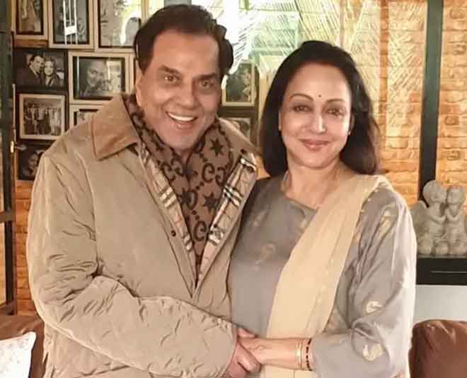 धर्मेंद्र और हेमा का सुखी परिवार- dharmendra and hema malini old