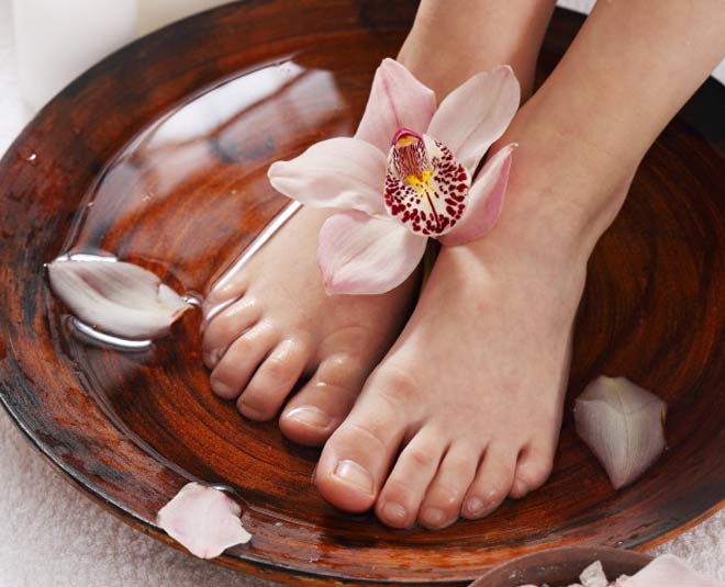foot soak for sun tanning