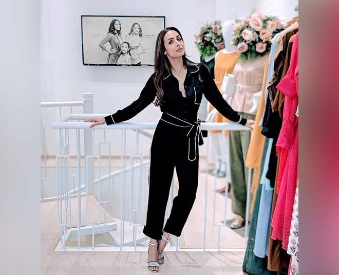 malaika arora in black four