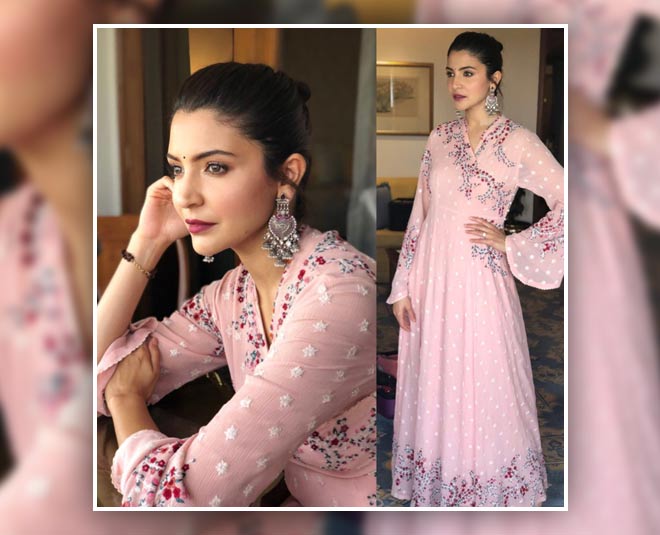 Anushka Sharma Aced Her Wedding Guest Style In Pretty Pink Designer Suit  Worth Almost Rs. 17K