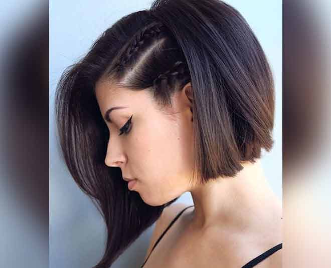 short hair braid styles inside